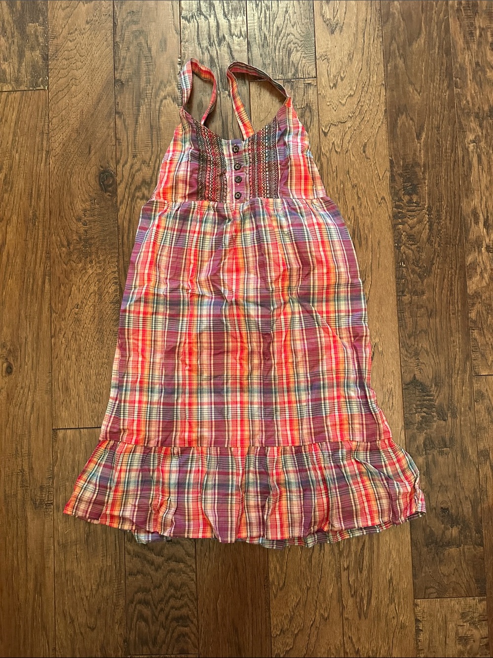 Old Navy Plaid Sundress in Pink, Orange, Yellow